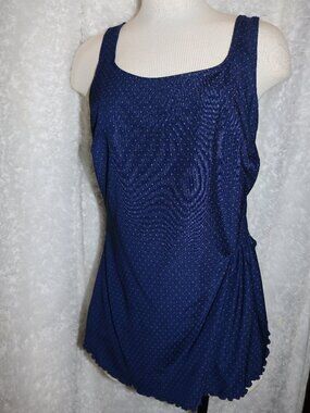 Longitude Women's plus size Vtg one piece swimsuit 16W vintage